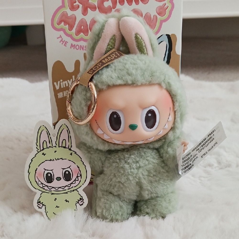(Green Grape) Authentic Pop Mart Exciting Macaron Labubu - Open Box